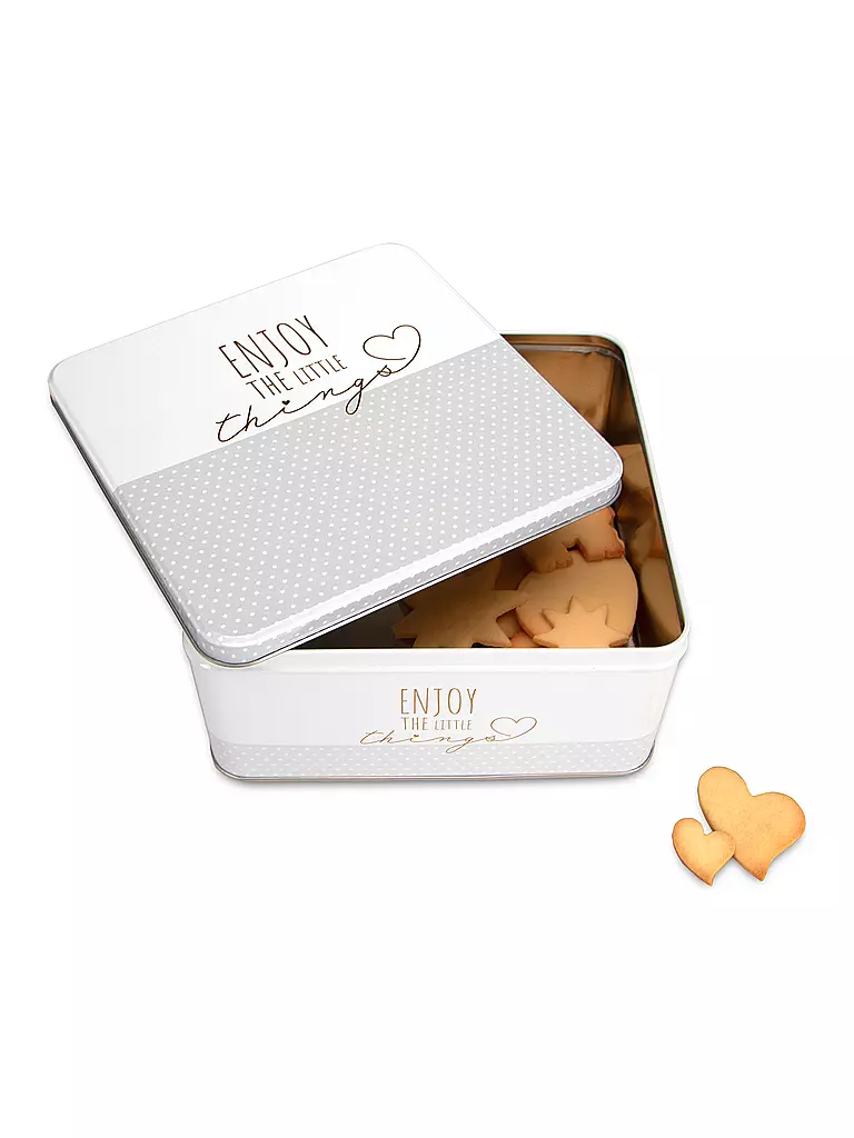 STAEDTER | Barattolo per biscotti ENJOY THE LITTLE THINGS 21x21cm Crema | Crema
