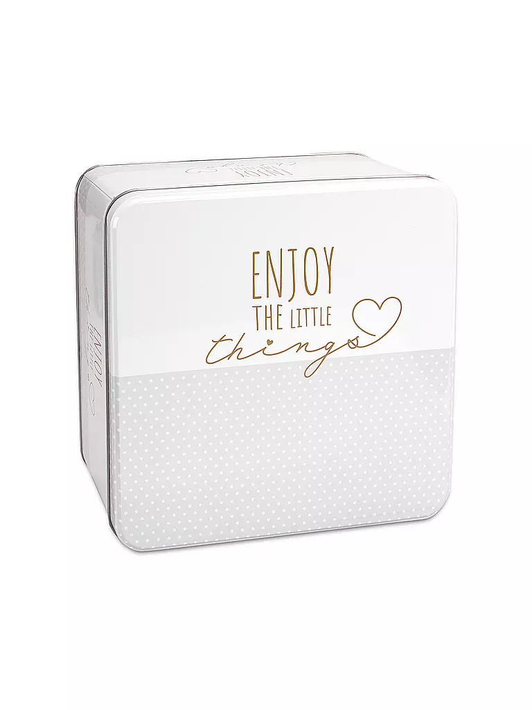 STAEDTER | Barattolo per biscotti ENJOY THE LITTLE THINGS 21x21cm Crema | Crema