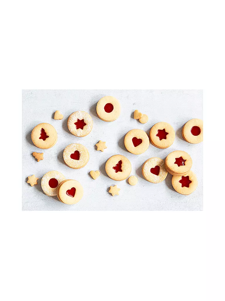 STAEDTER | Tagliabiscotti Linzer liscio, set da 5 pezzi, acciaio inox |