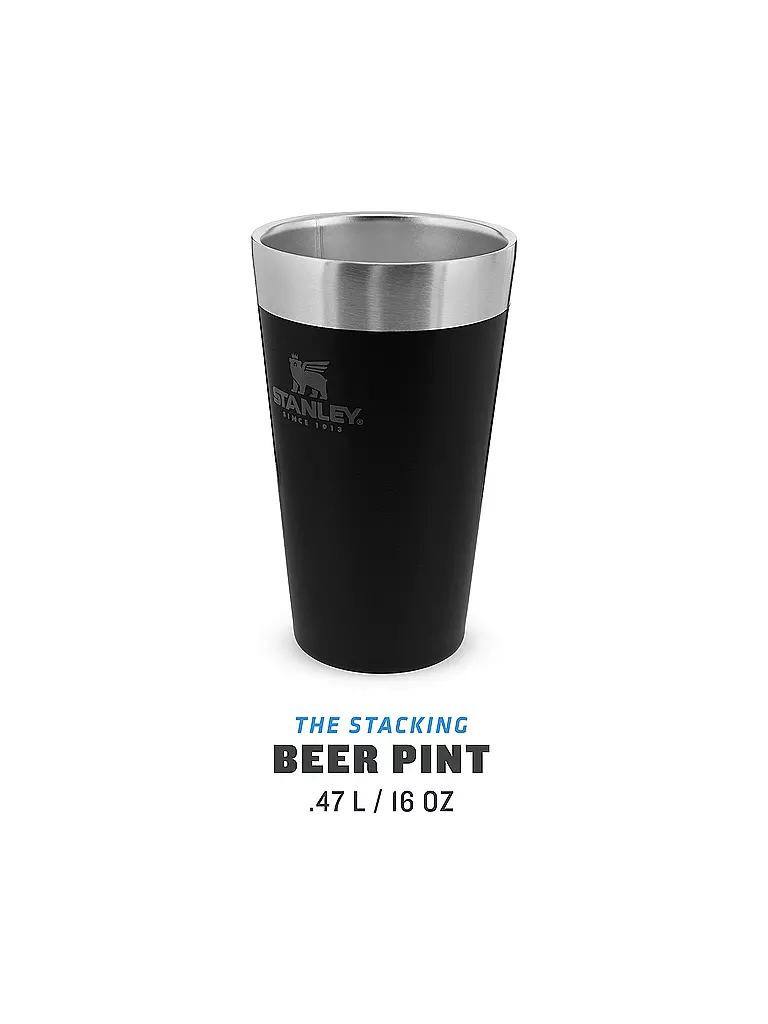 STANLEY | Bicchiere termico Adventure Pint, 0,47 litri | Nero