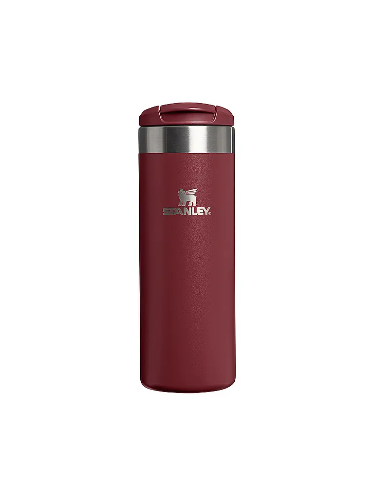 STANLEY | Bicchiere termico AEROLIGHT TRANSIT MUG HAMMERTONE 0,47l Cranberry | Rosso scuro