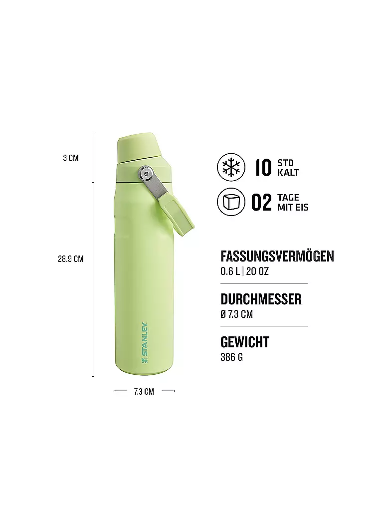 STANLEY | Isolierflasche - Thermosflasche ICEFLOW FAST FLOW BOTTLE 0,6l Citron  | Giallo