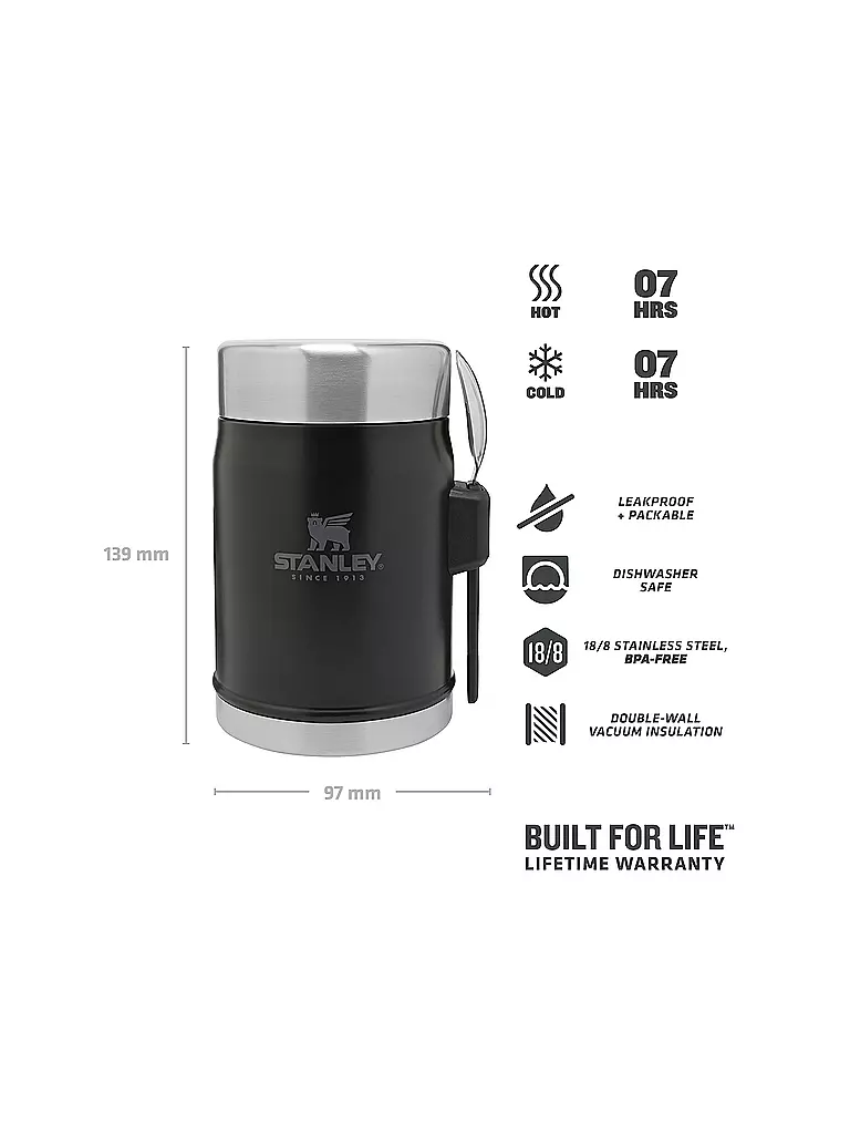 STANLEY | Thermos Food Jar 0,4l Nero | 