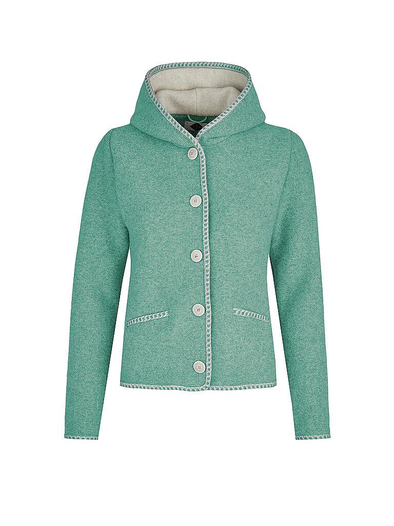 Cardigan tradizionale MALWINE verde chiaro XS
