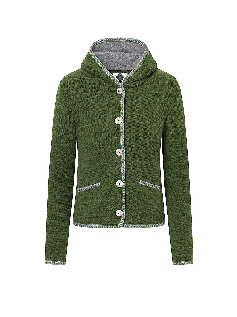 Cardigan tradizionale MALWINE verde scuro XL