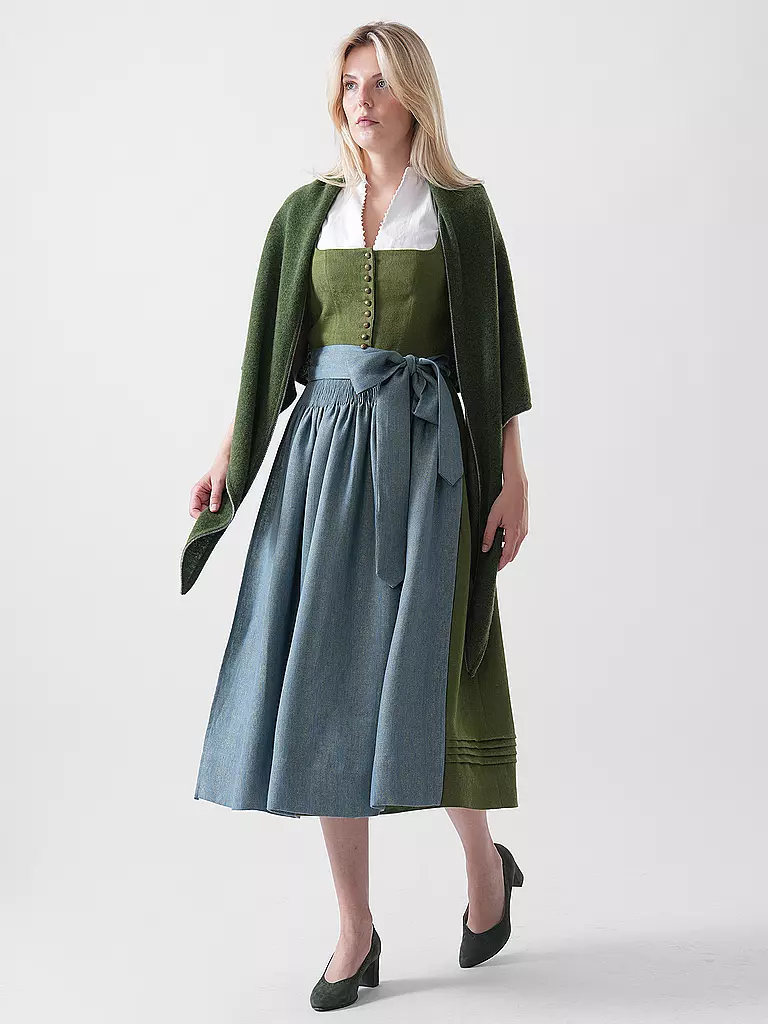 STAPF | Cape - Poncho BIBI | Verde scuro
