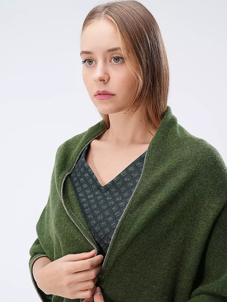 STAPF | Cape - Poncho BIBI | Verde scuro