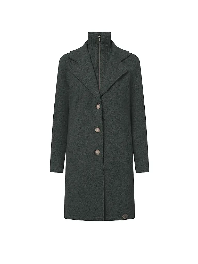 STAPF | Cappotto di lana ALEA | Verde scuro