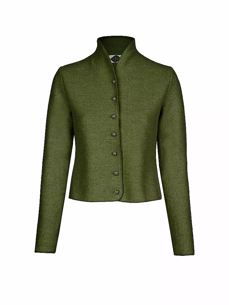 STAPF | Cardigan tradizionale BRUNA | Oliva