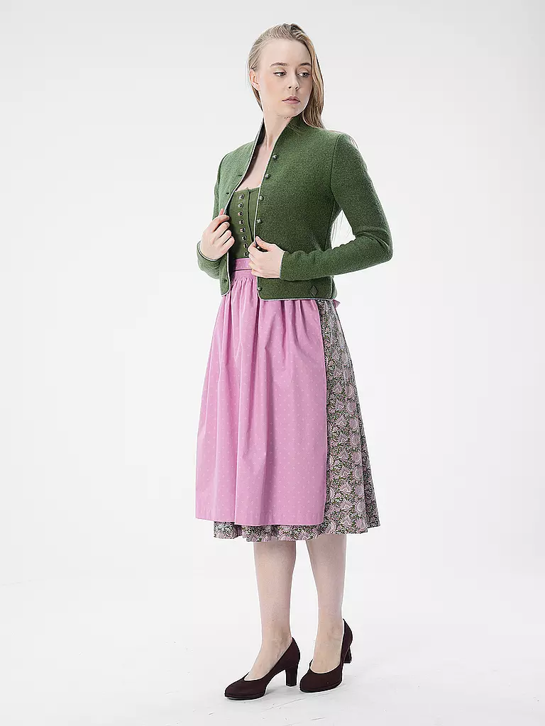 STAPF | Cardigan tradizionale BRUNA | Oliva