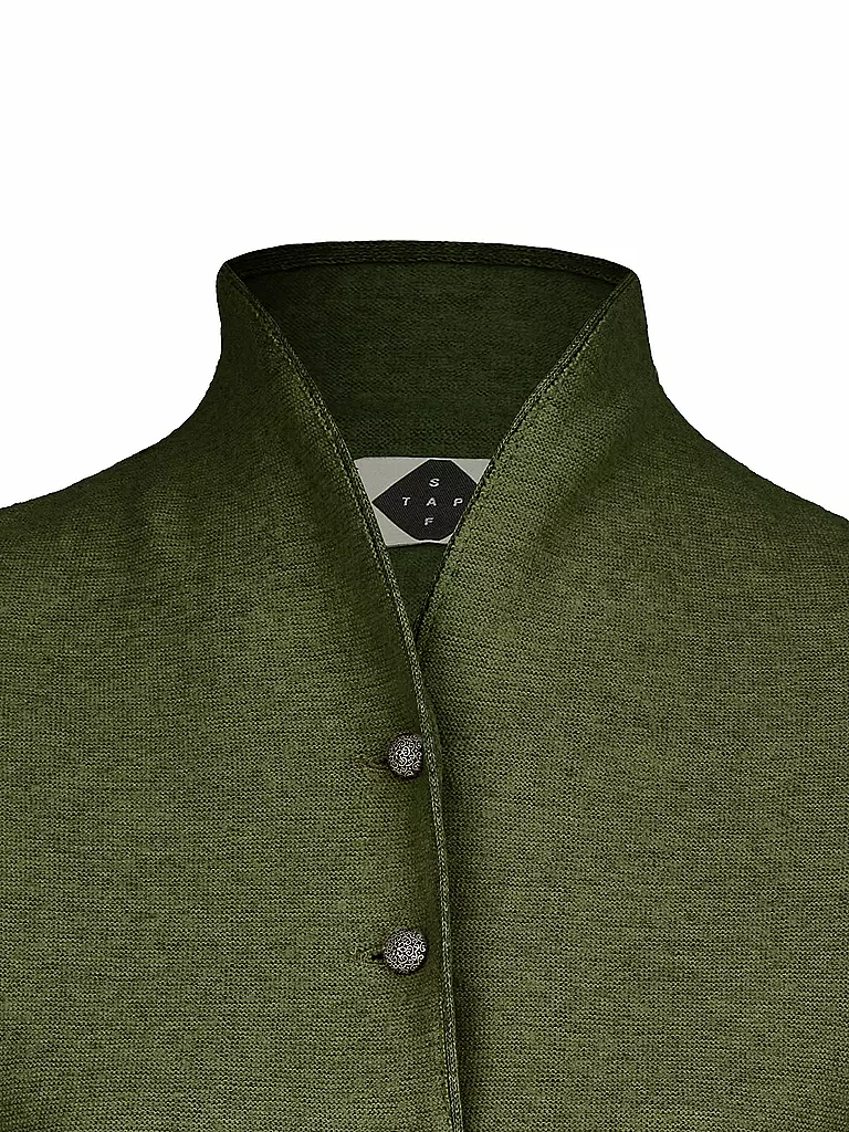 STAPF | Cardigan tradizionale BRUNA | Oliva