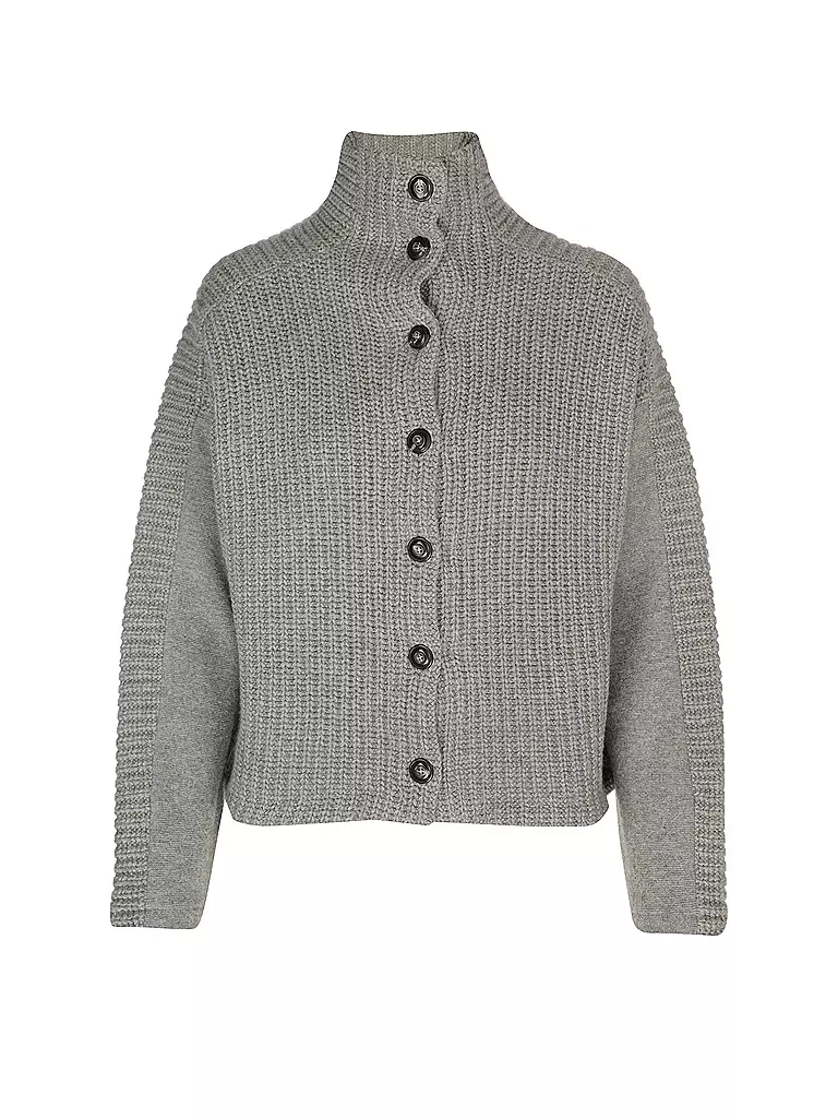 STAPF | Cardigan tradizionale CATERINA con vestibilità rilassata | Grigio