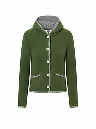 STAPF | Cardigan tradizionale MALWINE | Verde scuro