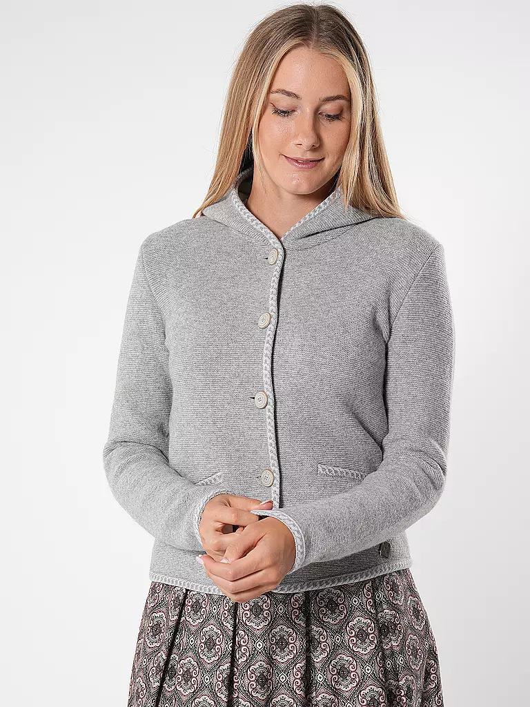 STAPF | Cardigan tradizionale MALWINE | Grigio