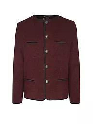 STAPF | Giacca tradizionale Brunhard con vestibilità rilassata | Rosso scuro
