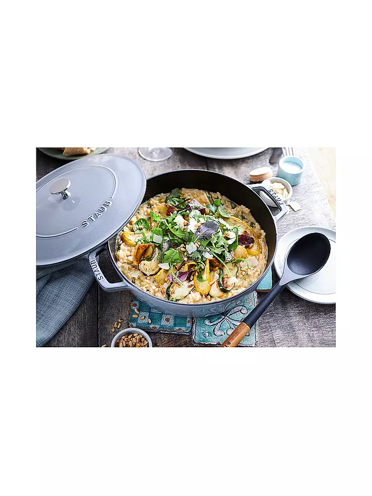 STAUB | Mestolo da portata 31 cm acacia / silicone | Marrone