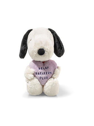 STEIFF | Peluche SNOOPY HEARTBREAKERS CLUB 22cm Bianco