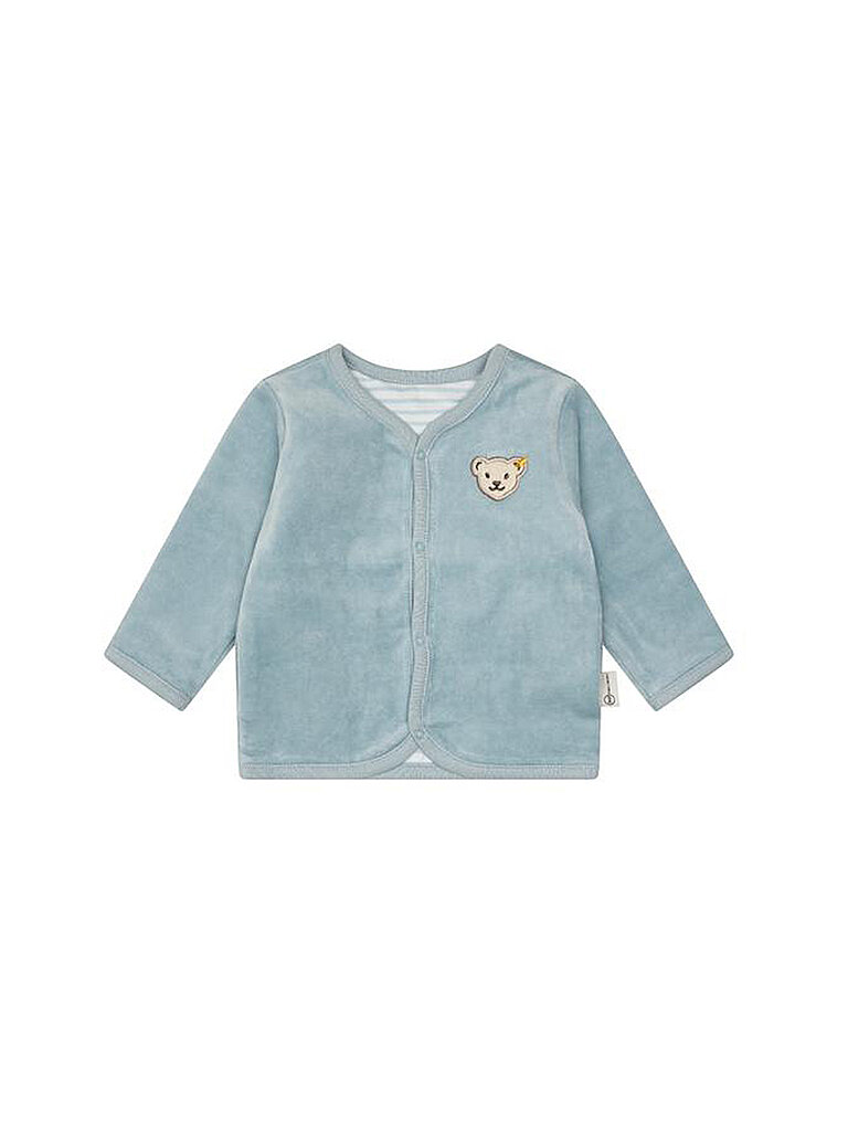 Giacca reversibile per neonato azzurro 80