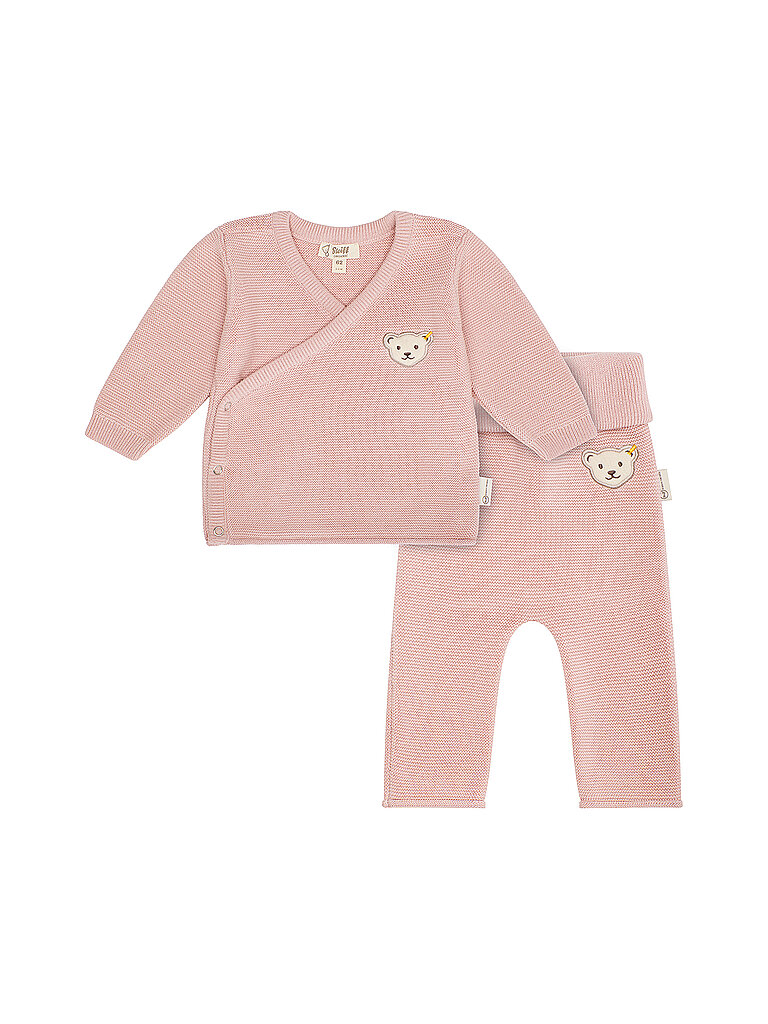 Set neonato cardigan e pantaloni in maglia 2 pezzi rosa 56