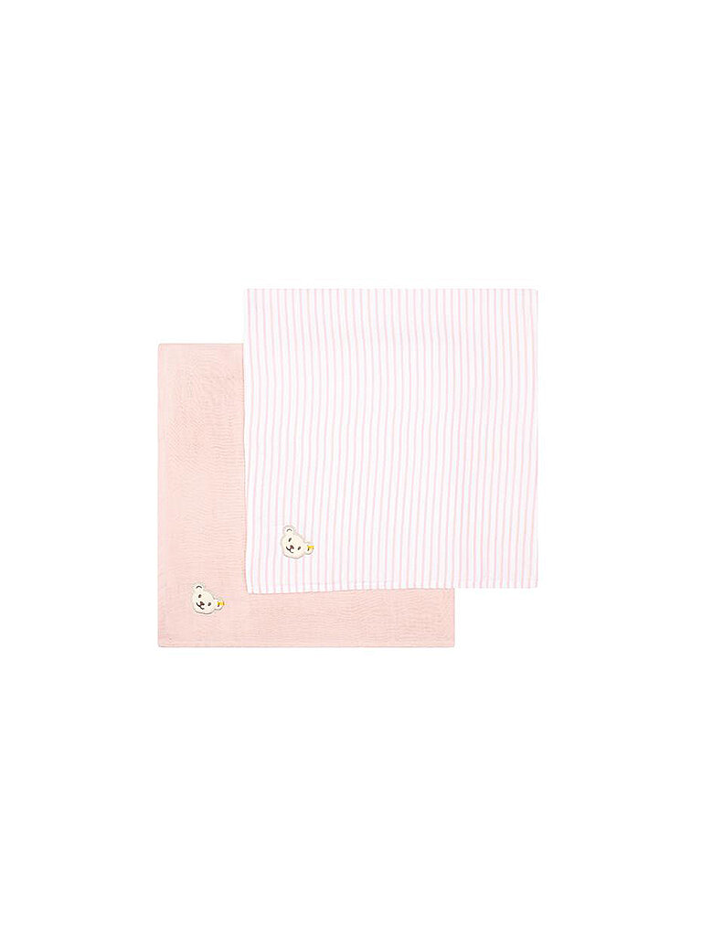 Confezione da 2 mussoline rosa