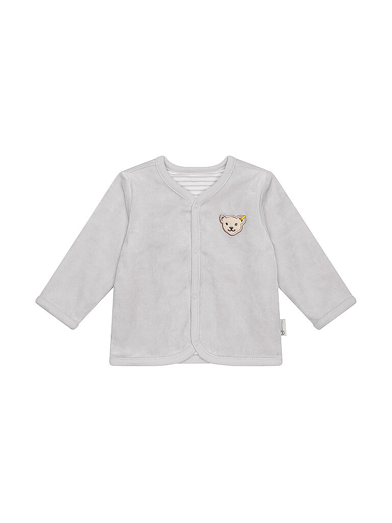 Giacca reversibile per neonato grigio chiaro 80
