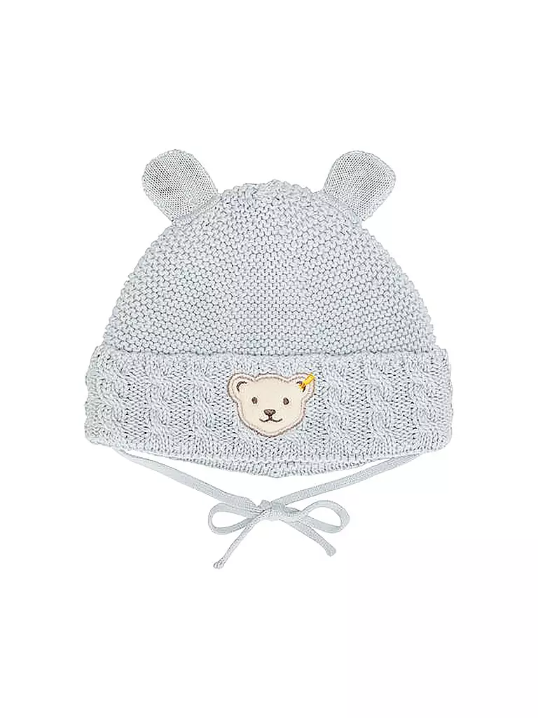 STEIFF | Berretto da neonato - Cuffia | Blu chiaro
