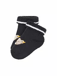 STEIFF | Calzini da neonato grigio mélange | Blu scuro