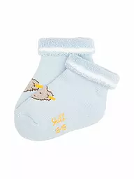 STEIFF | Calzini da neonato grigio mélange | Blu chiaro