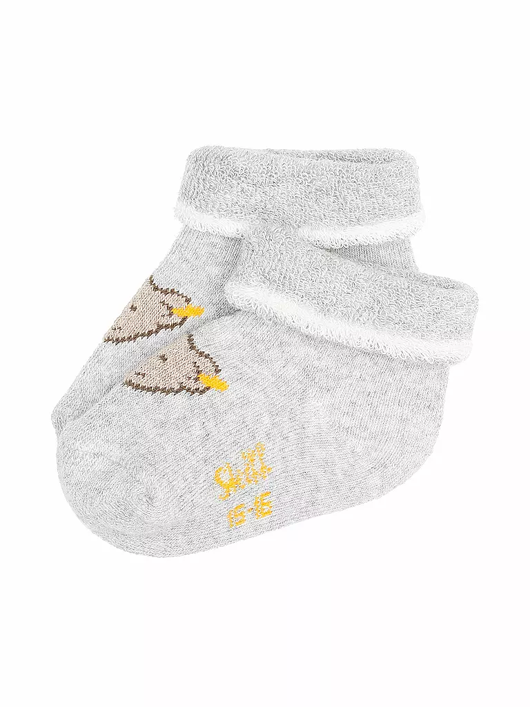 STEIFF | Calzini da neonato grigio mélange | Grigio chiaro