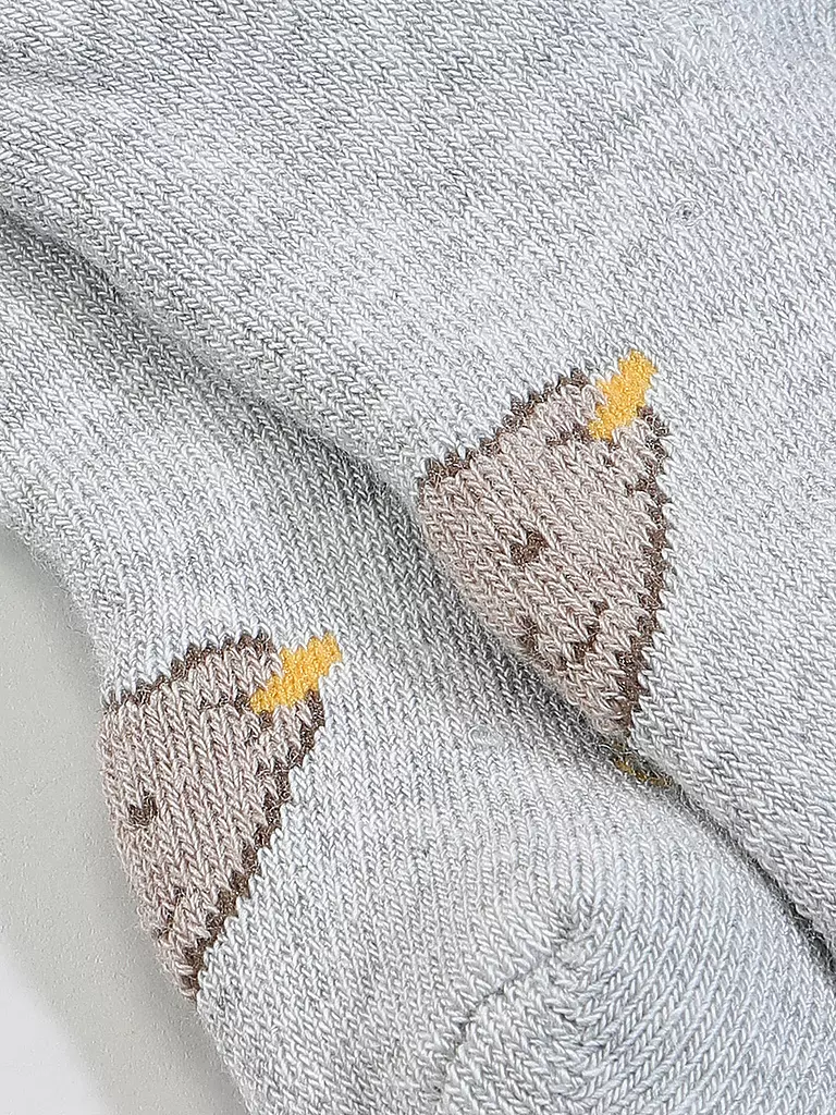 STEIFF | Calzini da neonato grigio mélange | Grigio chiaro