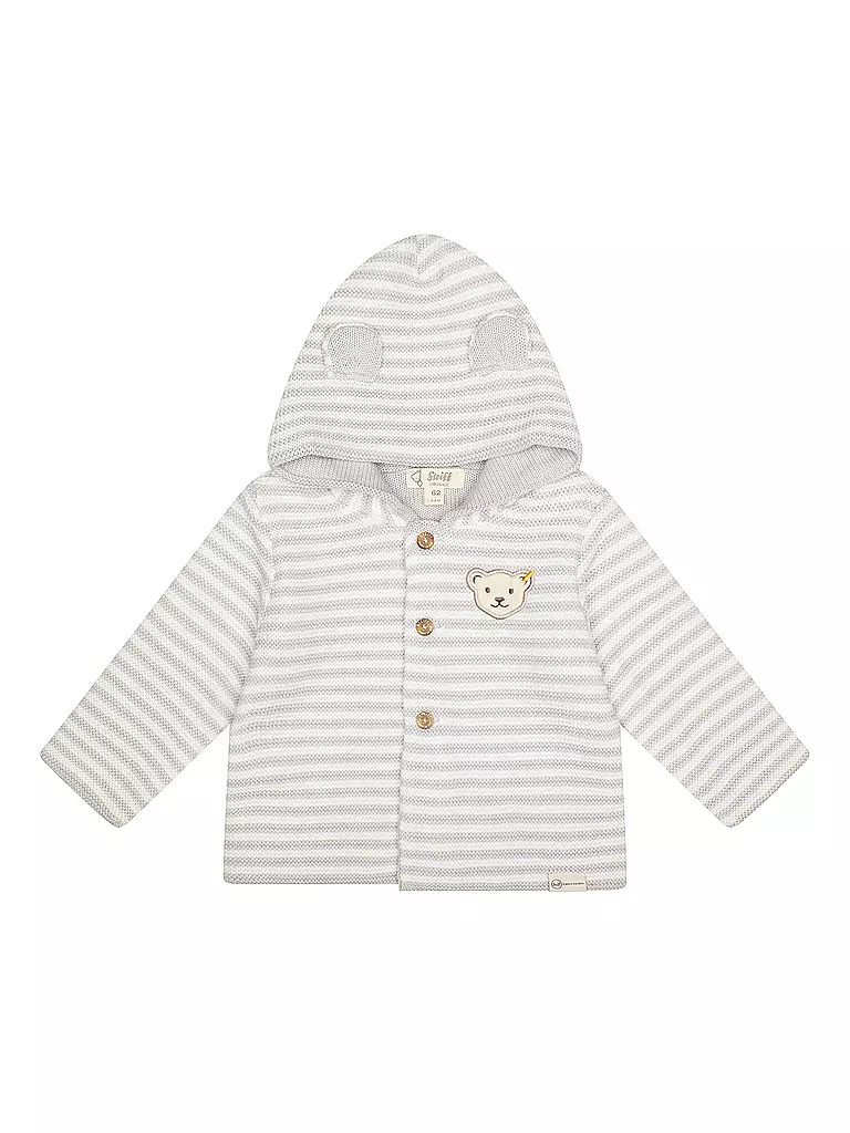 STEIFF | Cardigan in maglia per neonato | Grigio chiaro