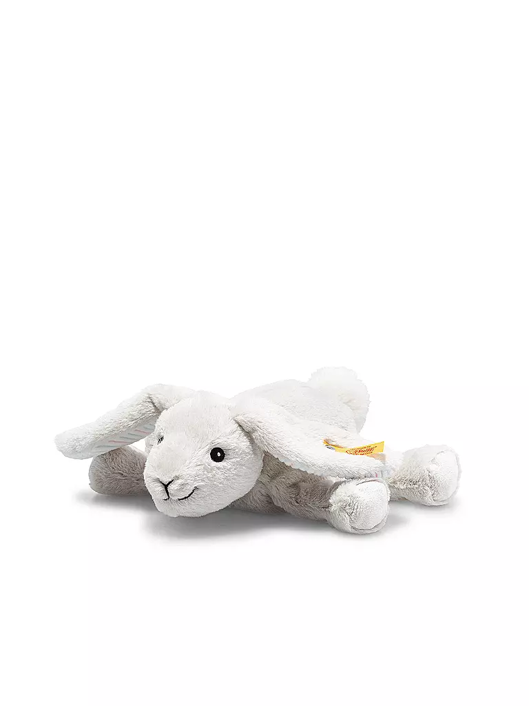 STEIFF | Coniglio sdraiato FLOPPY HOPPEL 20 cm | Grigio chiaro