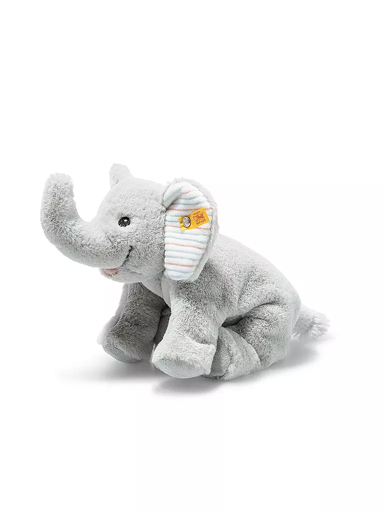 STEIFF | Elefante sdraiato FLOPPY TRAMPILI 20 cm | Grigio