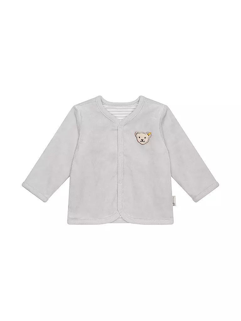 STEIFF | Giacca reversibile per neonato | Grigio chiaro