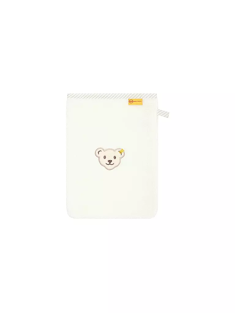 STEIFF | Guanto da bagno per neonati | Bianco