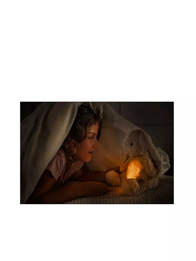 STEIFF | Hoppie Hase - Luce notturna 28 cm | Grigio chiaro