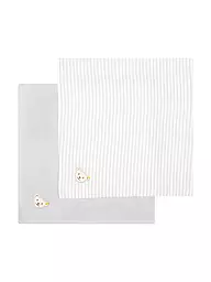 STEIFF | Mussola per neonato, confezione da 2 | Grigio chiaro