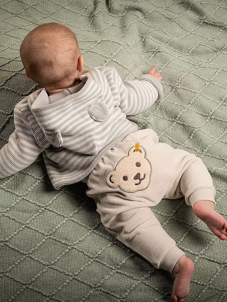 STEIFF | Pantaloni da jogging per neonato | Grigio chiaro