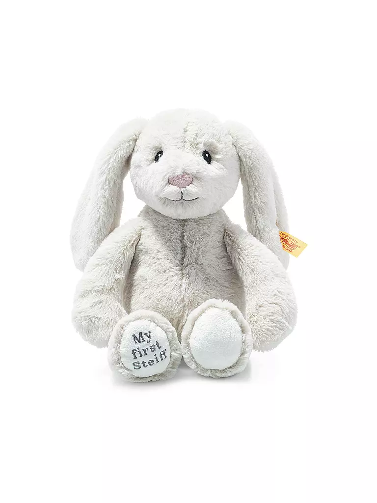 STEIFF | Peluche MY FIRST HOPPIE Coniglio 26 cm | Grigio chiaro