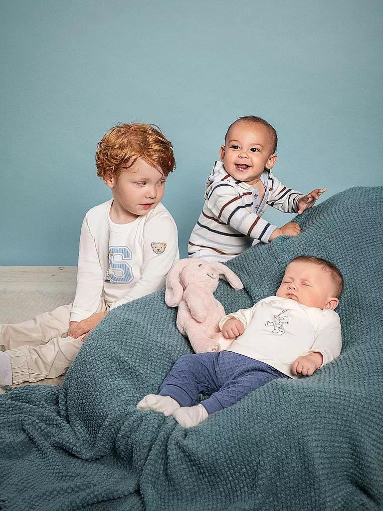 STEIFF | Peluche MY FIRST HOPPIE Coniglio 26 cm | Grigio chiaro