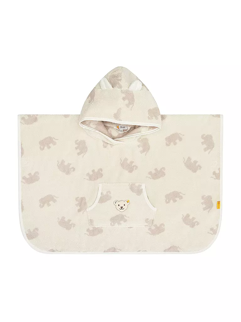 STEIFF | Poncho da bagno per neonati | Crema