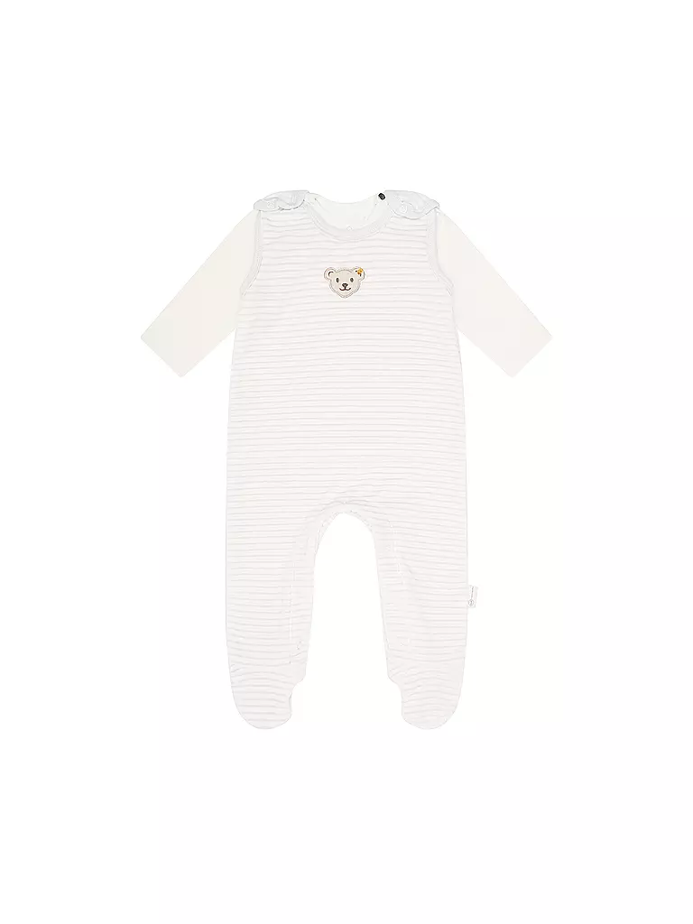 STEIFF | Set da 2 pezzi body neonato | Grigio chiaro