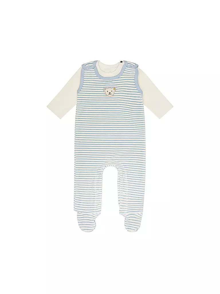 STEIFF | Set da 2 pezzi di tutine per neonato | Blu chiaro