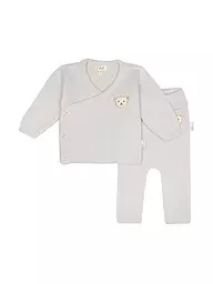 STEIFF | Set neonato cardigan e pantaloni in maglia 2 pezzi | Grigio chiaro