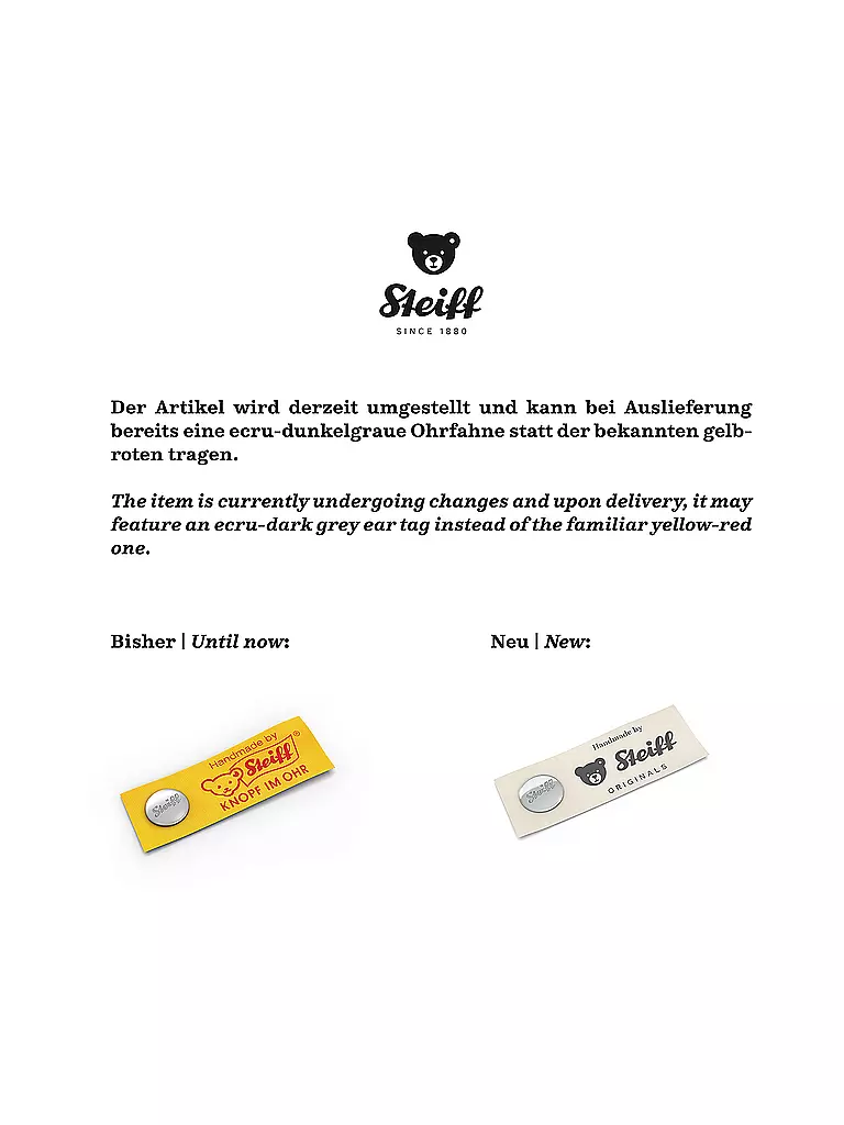 STEIFF | Starly Unicorno ciondolante 35cm bianco | Bianco