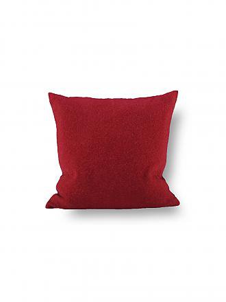 STEINER 1888 | Cuscino di lana "Alina" 40x40cm color mirtillo rosso (imbottito)