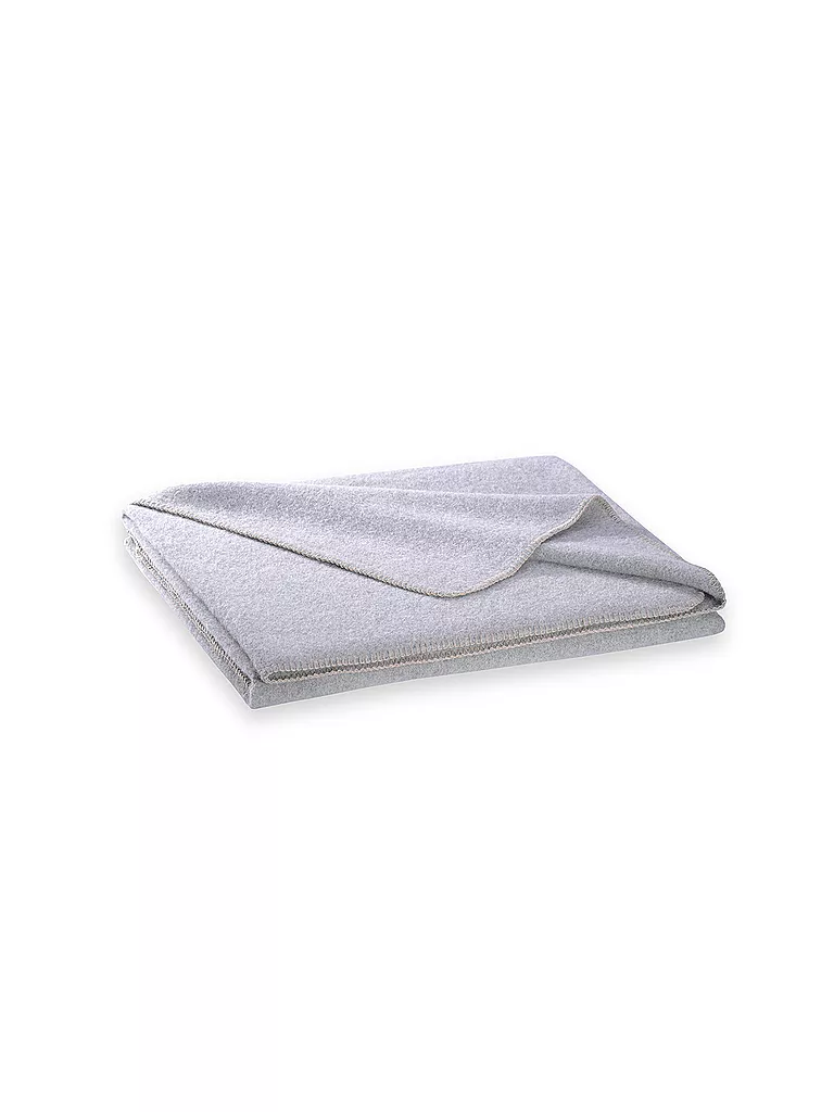 STEINER 1888 | Coperta di lana "Alina" 150x190cm marmorizzato | Grigio