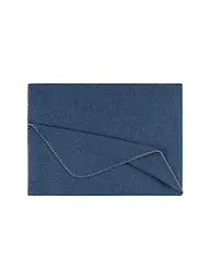 STEINER 1888 | Wolldecke "Alina" 150x190cm kiwi | Blu scuro