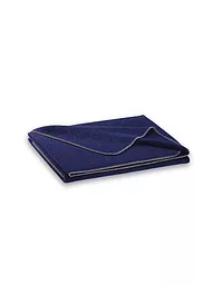 STEINER 1888 | Wolldecke "Alina" 150x190cm kiwi | Blu scuro