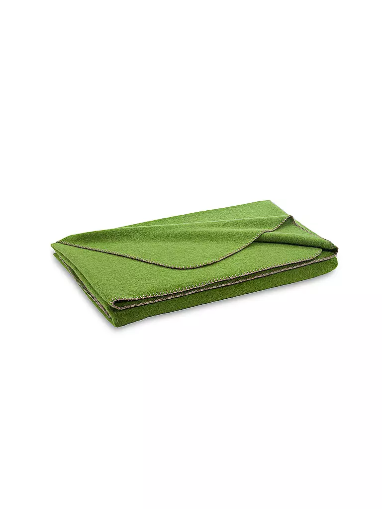 STEINER 1888 | Wolldecke "Alina" 150x190cm mela | Verde